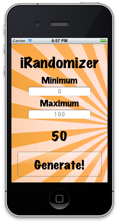 iRandomizer screenshot